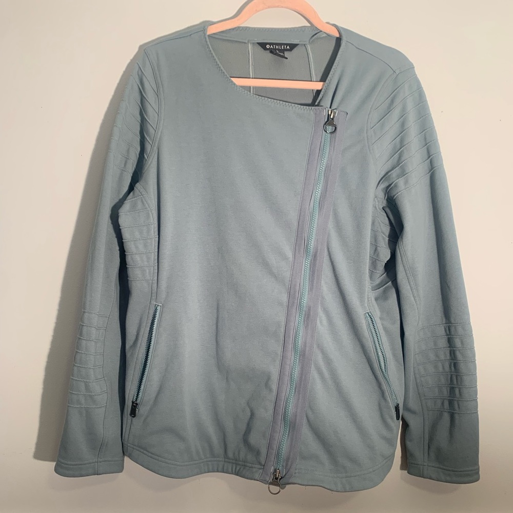 Athleta Moto Jacket‎ Light Green Size 1X